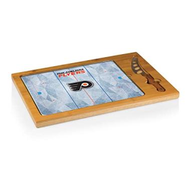 Imagem de PICNIC TIME Conjunto de tábua de corte de queijo NHL Philadelphia Flyers Icon 3 peças