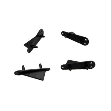 Imagem de URIMPAVIDO 4PCS RC Airplane Nylon Fixed Tip Protector Wing Tip Protector Protecting Corner for RC Plane Aircraft Helicopter DIY Model Plane Parts (40x14mm Black)