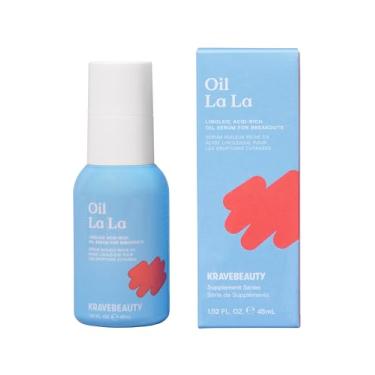 Imagem de KraveBeauty Oil La La, Linoleic Acid-Rich Oil Serum For Breakouts & Clogged Pores, Contains Non-Comedogenic Oils, Improves Dark Spots & Scars, Vegan & Cruelty Free, 1.52 fl oz