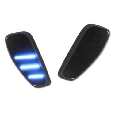 Imagem de GTINTHEBOX Kit de lâmpadas de marcador lateral LED azul gelo, lentes fumadas, compatível com Jeep Renegade 2014-2024