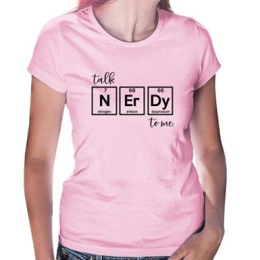 Imagem de Baby Look Talk Nerdy To Me - Foca na Moda, Rosa bebê, P