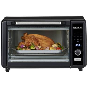 Imagem de Forno Elétrico Torradeira com Rack Ajustável, Material de Alumínio, Display LED e Temporizador, 110V 750W, BLACK DECKER, Preto