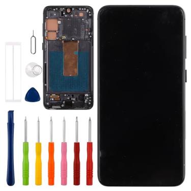 Imagem de [com moldura] Conjunto de digitalizador de tela sensível ao toque LCD Vvsialeek para Galaxy S23 Plus [6,6 polegadas] com kit de ferramentas de reparo técnico