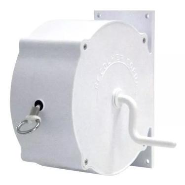 Imagem de Varal De Parede Recolhível Seca Fácil 30 Metros Branco