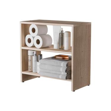 Imagem de Gabinete Armário Organizador para Banheiro 50cm Carvalho