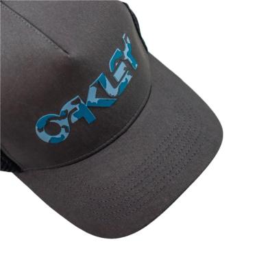 Imagem de Boné Oakley Camo Surf Hat - Forged Iron - U Cinza  masculino