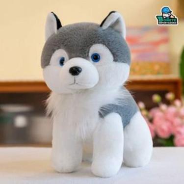Imagem de Husky de Pelúcia Antialérgico Lavável Companheiro Ideal para Abraços -