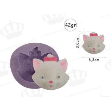 Imagem de Forma de Silicone Gatinha Marie Rosto Ib-821 / S-427