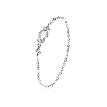 Imagem de S.L JEWELERY S Pulseira de ferradura para mulheres com zircônia cúbica, pulseira de cavalo, joias presentes para mãe, esposa, meninas, irmã, casamento, aniversário, Natal, dia das mães, dia dos