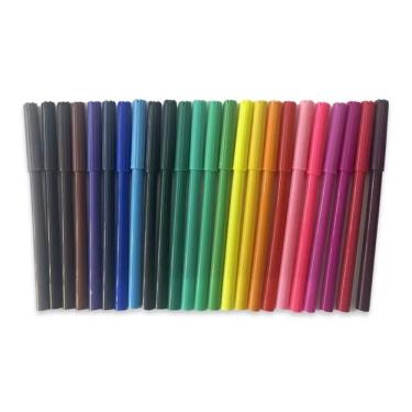 Imagem de Canetas Hidrográficas Ponta Fina 24 Unidades Coloridas