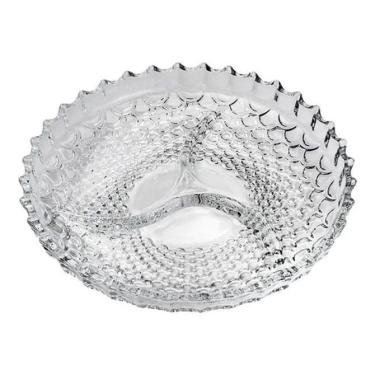 Imagem de Petisqueira De Cristal 3 Divisórias Pineapple Decoração