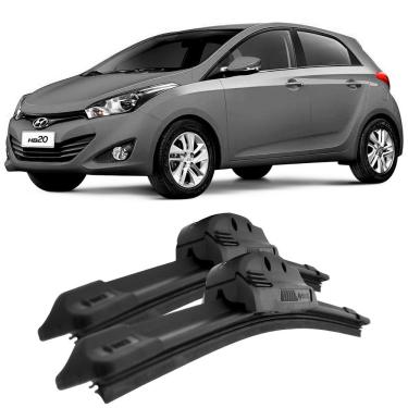 Imagem de Par Palhetas Limpador Parabrisa HB20 2012 a 2022 Original Bosch Aerofit 24 16