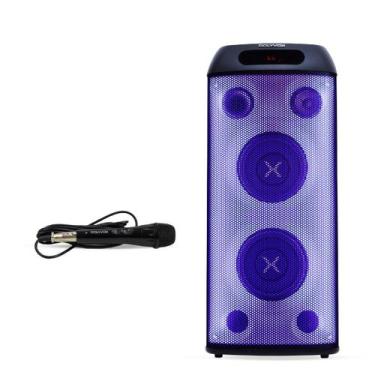 Imagem de Combo Caixa Amplificada Polyvox Xt-660t 800w + Mic C/ fio