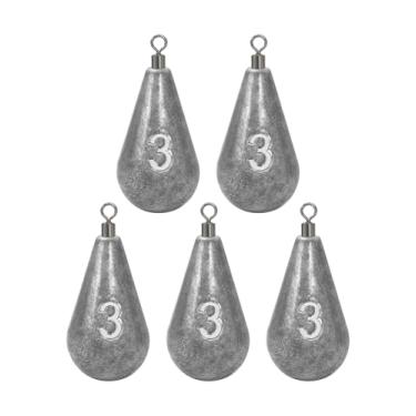 Imagem de BLUEWING Fundição Sinos Giratórios Pesos de Pesca Drop Shot Dipsey Chumbo Água Salgada, 85 g - 5 peças