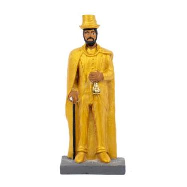 Imagem de Escultura Exu do Ouro com Cartola 15 cm Resina - Lua Mística - 100% Or