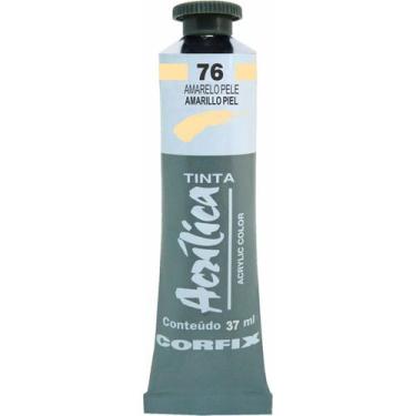 Imagem de Tinta Acrílica 37ml 076 Amarelo Pele Corfix, 076 - AMARELO PELE