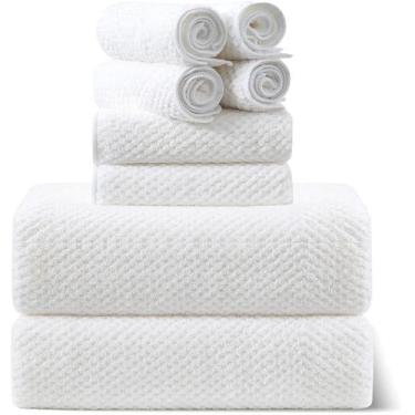 Imagem de Conjunto de toalhas Smuge 8 unidades: 2 toalhas de banho extra grandes