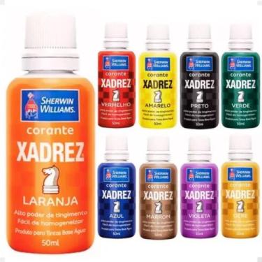 Imagem de Kit C/ 4 Udd Corante Líquido Xadrez Laranja 50ml 200ml - Sherwin Willi