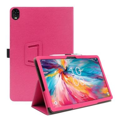 Imagem de FIEWESEY Capa para TCL TAB 10 Nxtpaper 5G 10,4 polegadas, capa dobrável de couro PU com suporte para lápis hibernar/despertar automático e alça de pulso para TCL TAB 10 Nxtpaper 5G 10,4 polegadas