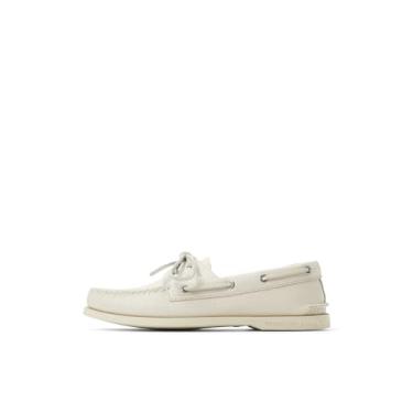 Imagem de Sperry Sapato náutico masculino Ao 2 Eye, Branco, 12 Wide