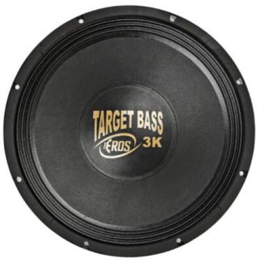 Imagem de Subwoofer Eros 15 Pol. Target Bass 3K Cromado 1500w Rms 4 Ohms Alto Fa