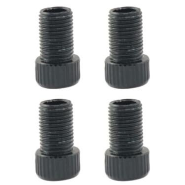 Imagem de JCBIZ 5 peças de adaptador de bicicleta preto bomba esférica inflador de vôlei adaptador de agulha acessórios de bocal