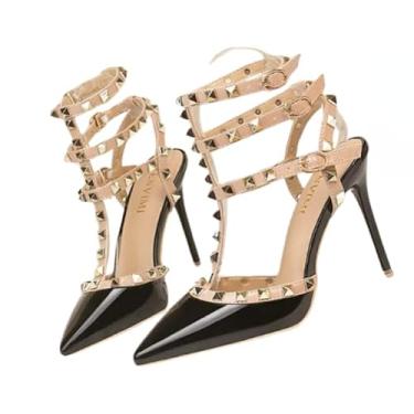 Imagem de Scarpin Salto Alto com Spikes (Preto, BR, Adulto, Numérico, P, 34)