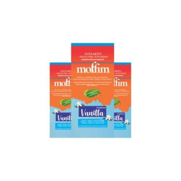Imagem de Kit c/ 3 Moffim Anti Mofo Desumidificador Closet Roupas 110g