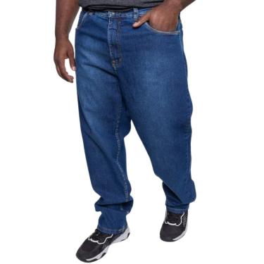Imagem de Calça Jeans Masculina Onbongo Plus Size Slim Azul ON064