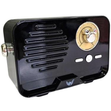 Imagem de Mini Rádio Retro Vintage Caixa Caixinha Bluetooth Portátil - Altomex, 