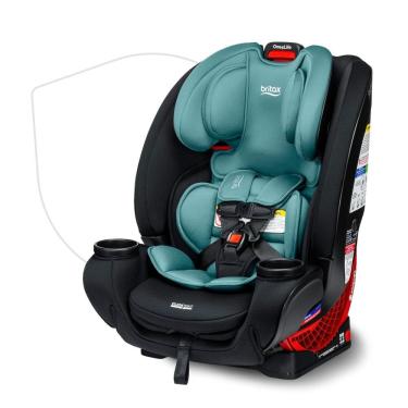 Imagem de Cadeirinha para Carro Conversível Britax One4Life, 10 Anos de Uso de 2,3 a 54,4 Quilos, Tecido Lavável à Máquina, Jade Ônix