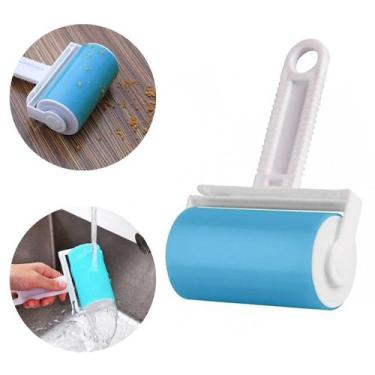 Imagem de Rolo Tira Pelos Adesivo Roupas Sofás Lavável Reutilizável - Kero Compr