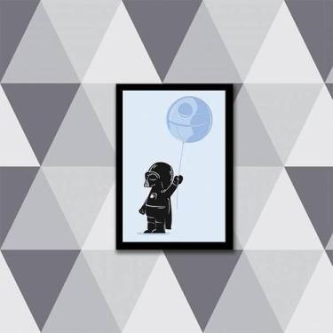 Imagem de Quadro Darth Vader Baby 45X34Cm - Com Vidro Moldura Preta - Quadros On