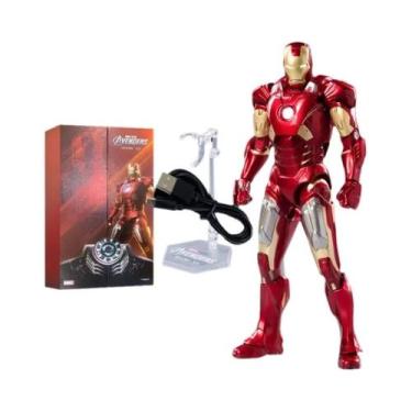 Imagem de Figura de ação ZD Iron Man coletar Homem de Ferro MK85 2.0 LED MK3 MK4