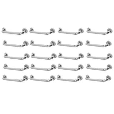 Imagem de Alça Barra Apoio Kit 20 Uni Inox 30 Cm Criança Idoso Deficiente Gestante Suporte Anti Queda