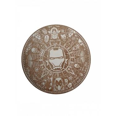 Imagem de Mandala Homem De Ferro Branco Mdf