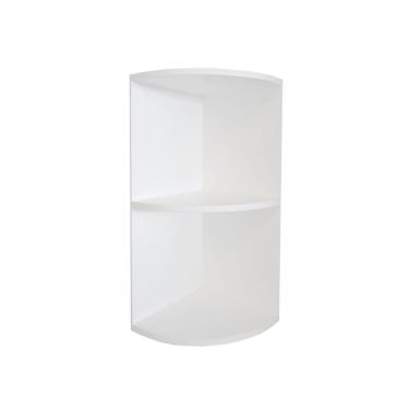 Imagem de Cantoneira Nicho Prateleira Armário De Canto Multiuso Cozinha Branco Laca