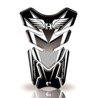 Imagem de Protetor De Tanque Adesivo Moto Honda -Motosport Cinza