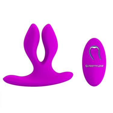 Imagem de Plug Anal Dilatador Recarregável Wireless 12 Vibrações- Magic Fingers - Magenta, Unico