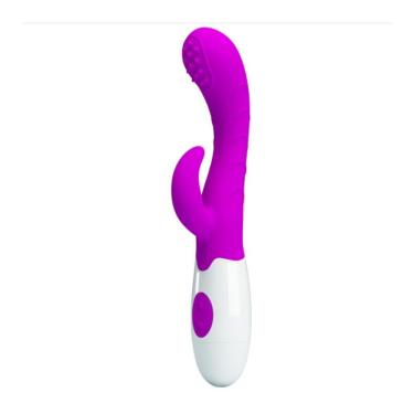 Imagem de Vibrador Com Estimulador Clitoriano A Pilha 7 Modos De Vibração - Bruno - Magenta