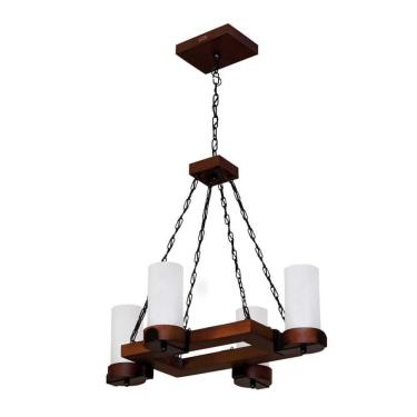 Imagem de Lustre Country Envelhecido 4 Lâmpadas 1204e - Luminárias Müller