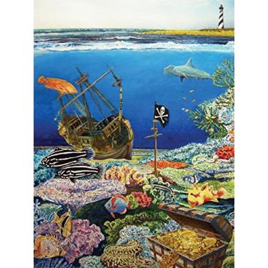 Imagem de Heritage Puzzle Treasures of the Deep by William Bock - 550 Pieces - 18" x 24" Finished Size