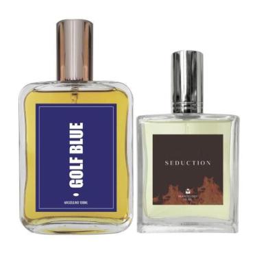 Imagem de Kit Perfume Masculino Golf Blue 100Ml + Seduction 50Ml - Essência Do B