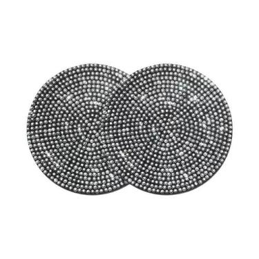 Imagem de Porta-copos De Carro Feminino Fofo Com Strass Brilhante, 2 Peças, Univ