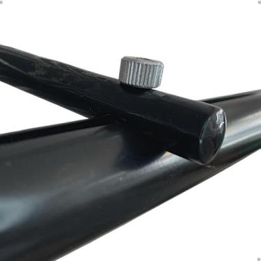 Imagem de Kit 6 Suporte Varão Suiço Wave Palito 19 E 28mm Alumínio Fita deslizan