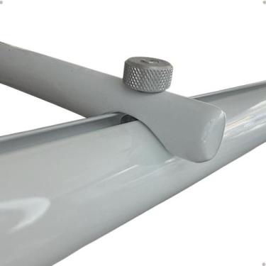 Imagem de Kit 4 Suporte Varão Suiço Wave Palito 19 E 28mm Alumínio Fita deslizan