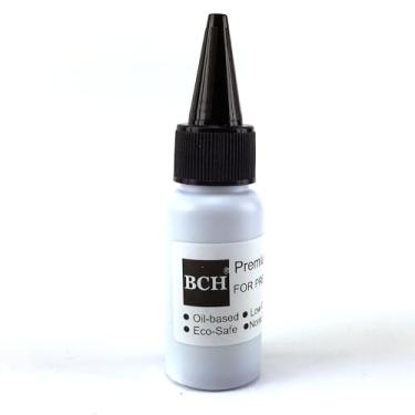 Imagem de BCH Recarga De Tinta Carimbo Premium À Base Óleo, 20 Ml (0,68 Oz), Preta, Para Carimbos Borracha Pré-Entintados, Almofadas Gel E Fitas Matriciais, Secagem Rápida Endereço, Data Assinatura Notário