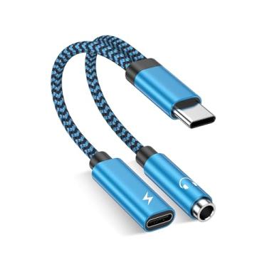 Imagem de AILKIN Adaptador De Fone Ouvido E Carregador Usb C Para 3,5 Mm Iphone 15/15 Pro Max/15 Plus, Áudio Auxiliar 2 Em 1 Com Cabo Carregamento Rápido Pd 3.0 Galaxy S24/S23/S22, Google, Ipad