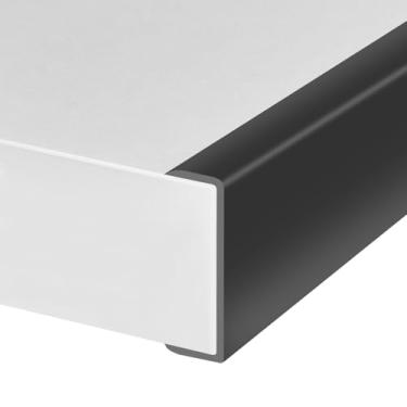 Imagem de Protalwell Guarnição De Borracha, Protetor Autoadesivo Em Formato U Para Compensado, Armário, Faixa Madeira 1-7/8", Reparo Móveis Flexíveis, Material Epdm, Encaixe 1-7/8" (48 Mm), Comprimento 10 Pés