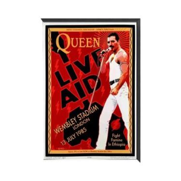 Imagem de Pôster De Papel Kraft Retrô Branco Queen Band Music Adesivo DIY Decora